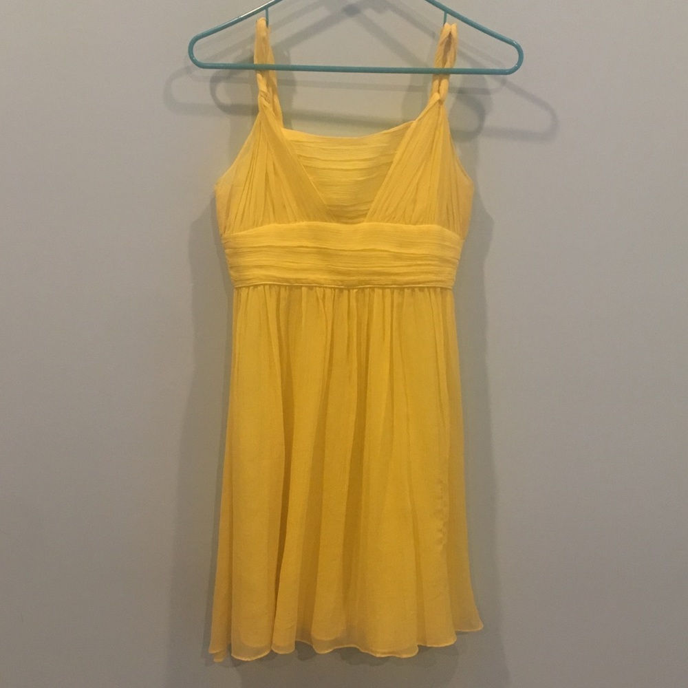 Banana republic yellow formal dress